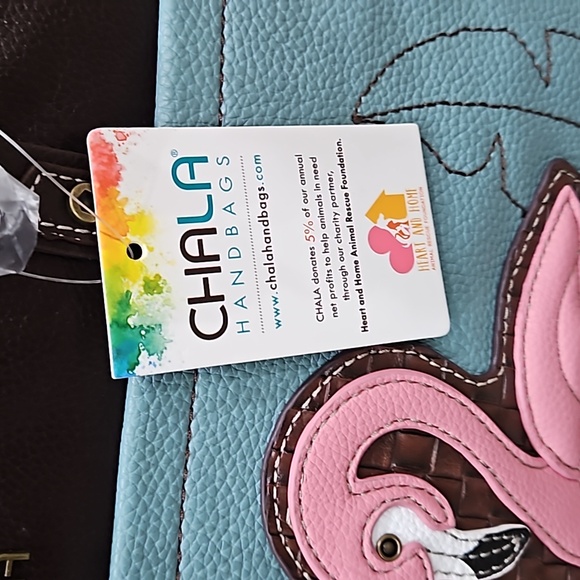 Chala vegan NWT pink flamingo bag - Picture 3 of 8